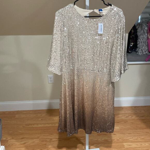 Old Navy Warm Ombré Sequin Mini Dress - Picture 11 of 12